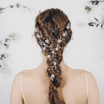 wedding hair pins plait set with hair vine