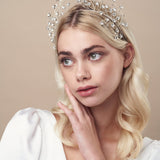Star crown in silver with four matching hairpins - Starlet