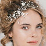 floral wedding hairpiece