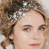 floral wedding hairpiece