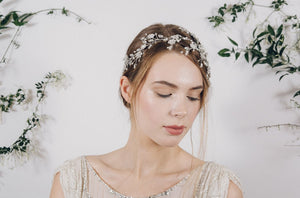 Statement sparkling crystal wedding headband 