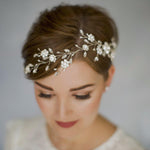 Dramatic crystal and pearl bridal hair vine - Sydney - Debbie Carlisle