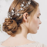 Dramatic crystal and pearl bridal hair vine - Sydney - Debbie Carlisle