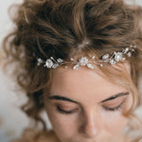 Small crystal wedding browband