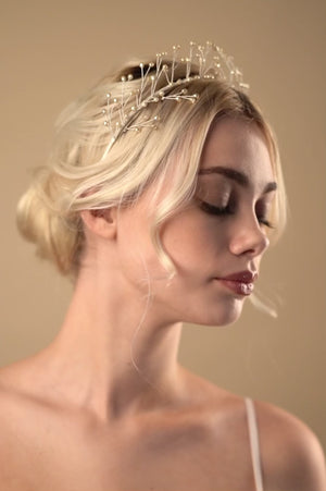 Simple crystal wedding hairpins - Haillie