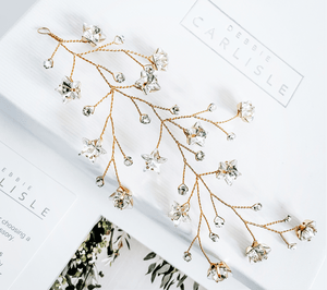 gold star celestial wedding headpiece