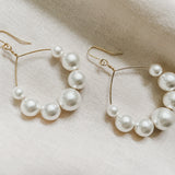 Mona Luxury Pearl Comb And Hoop Earrings